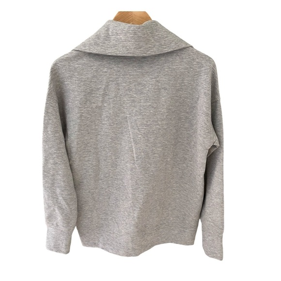 Old Navy Gray Full Zip Funnel Neck Ribbed Performance Jacket NWT Size XS - Picture 2 of 9